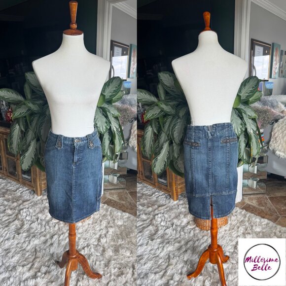 Arden B Jean Pencil Skirt - Picture 1 of 8